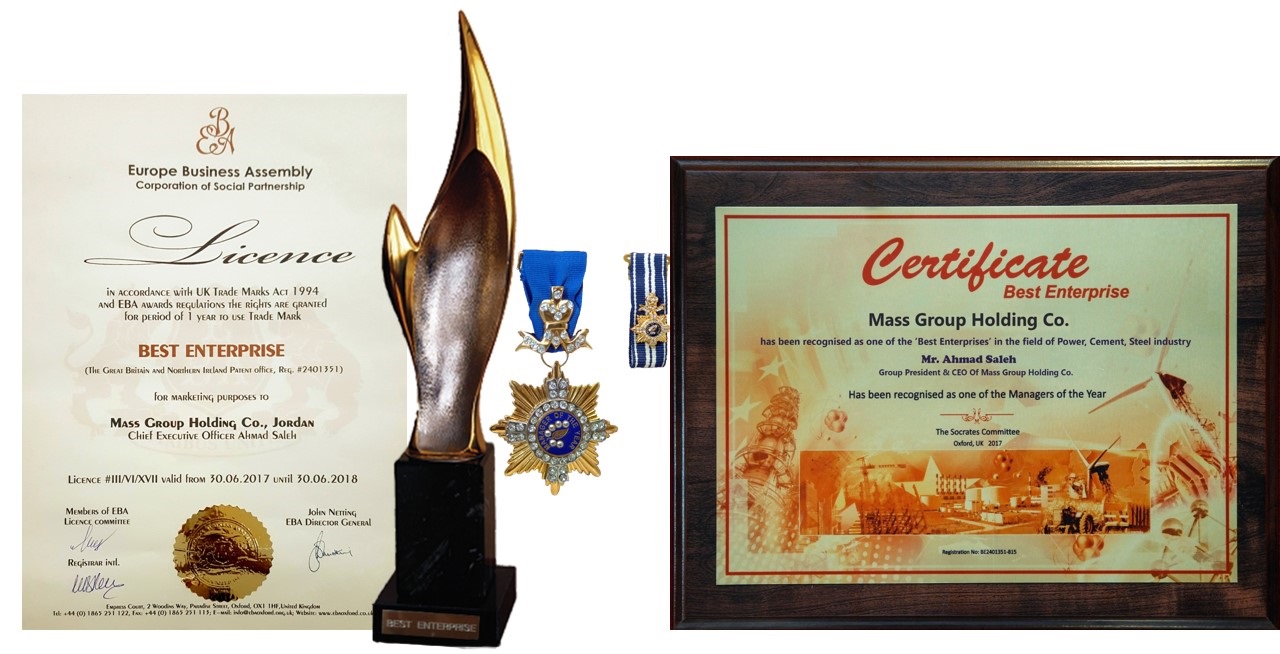 03/7/2017 - Mass Group Holding Ltd. wins the awards ‘Best Regional Enterprise’ at Excellence in Quality International Conference and 